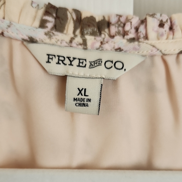 FRYE AND CO. Pink and Brown Floral Dress NWT Size XL - Picture 2 of 8